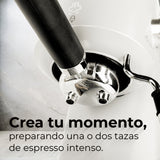 Máquina Espresso ELLE 1L con Espumador 20 Bar Control Táctil