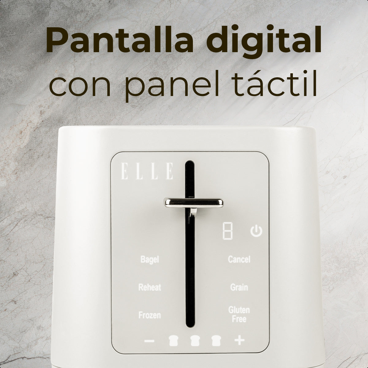Tostadora Digital Elle Control Táctil Y Funciones Especiales EKTTP201WH