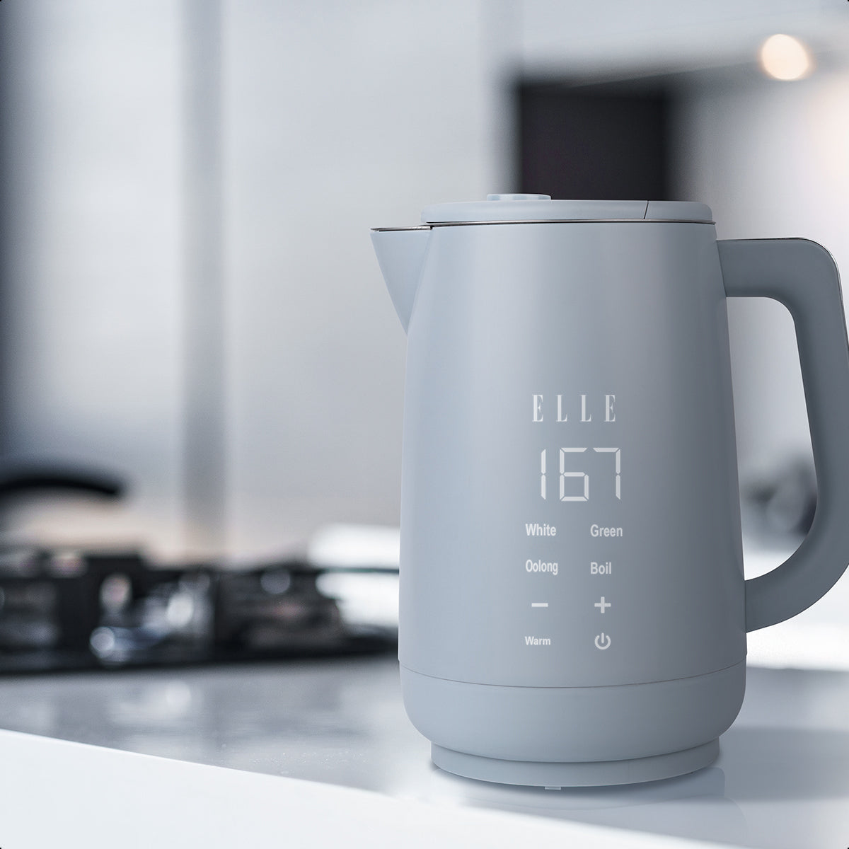 Hervidor ELLE Digital 1.7L Control Táctil Controlador Strix EKWKP101BU