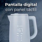 Hervidor ELLE Digital 1.7L Control Táctil Controlador Strix EKWKP101BU