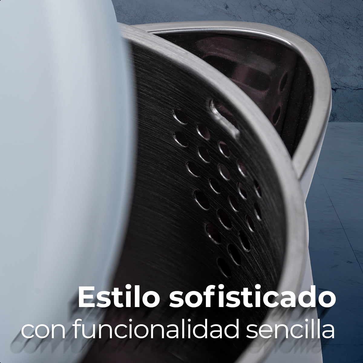 Hervidor ELLE Digital 1.7L Control Táctil Controlador Strix EKWKP101BU