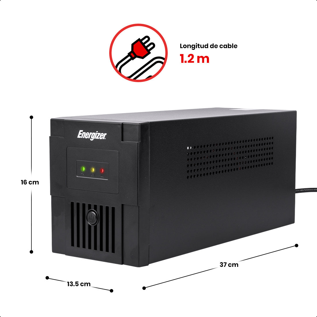 No Break UPS 1500VA-900W 8 contactos, ENERGIZER