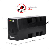 No Break UPS 400VA-240W 6 contactos, ENERGIZER