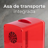 Mini Refri ELLE 4L Portátil 6 Latas Dual Frío/Calor ESDAF101RD