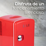 Mini Refri ELLE 4L Portátil 6 Latas Dual Frío/Calor ESDAF101RD