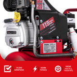 Compresor de aire, lubricado, horizontal 24L 2HP 110V 115psi ENERGIZER