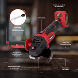 Esmeriladora + Cargador + Bateria 4Ah