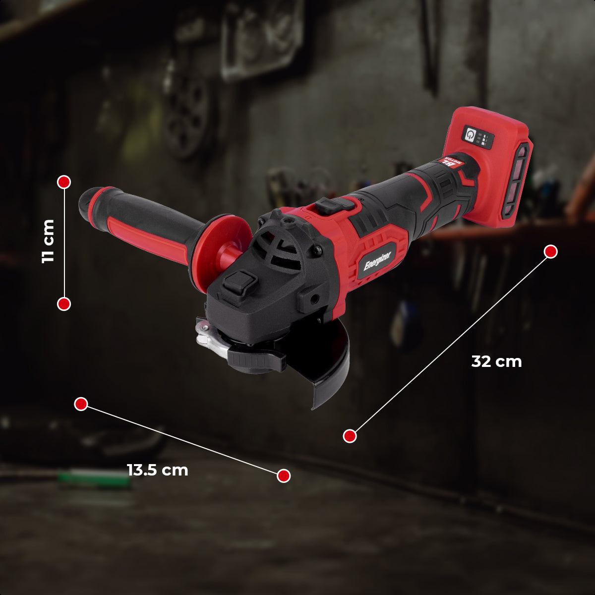 Esmeriladora + Cargador + Bateria 4Ah