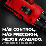 Taladro + Cargador + Bateria 2Ah 3/8