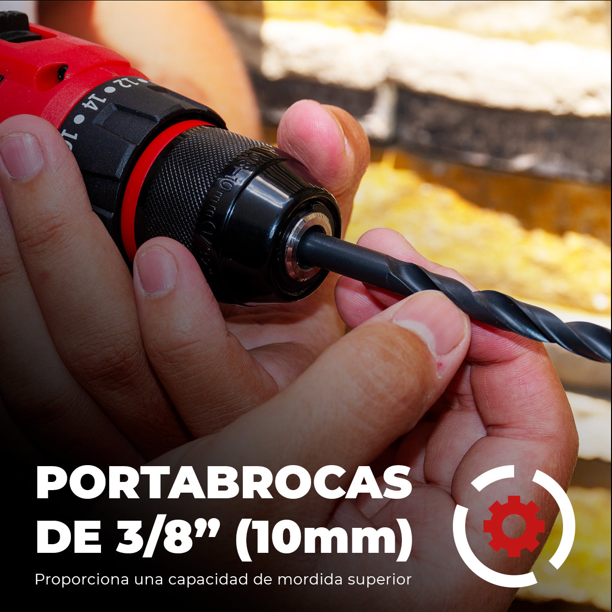 Taladro + Cargador + Bateria 2Ah