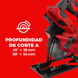 Sierra Circular Inalambrica Energizer 20V 4,000rpm 6 1/2" EZLCS165-CB4