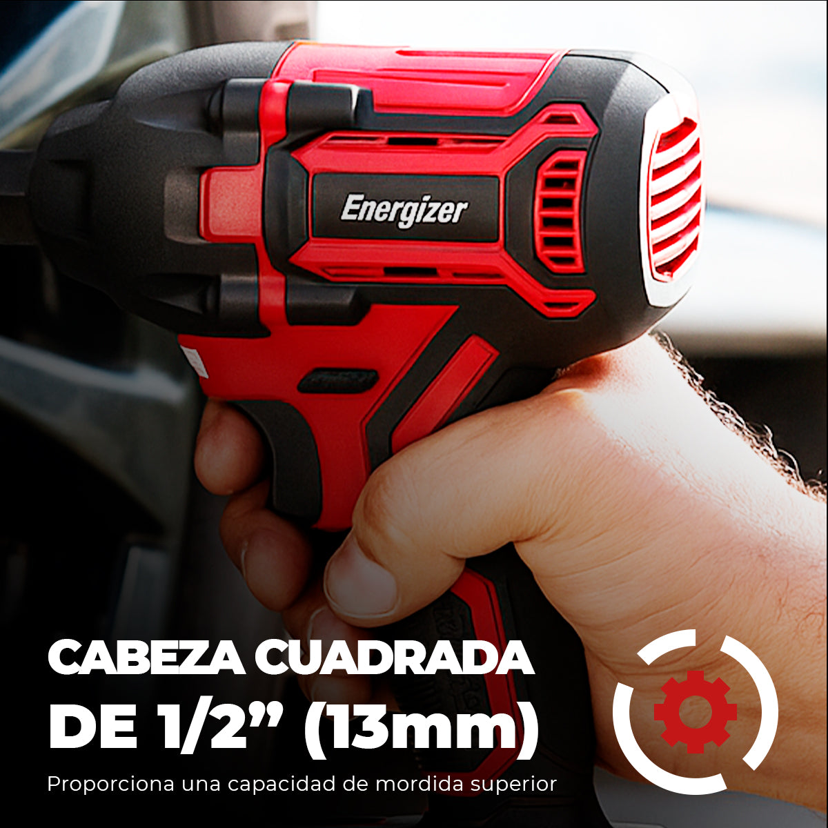 Llave de impacto Inalambrica Energizer 1/2" 20V 2600rpm EZLIW12-350BL