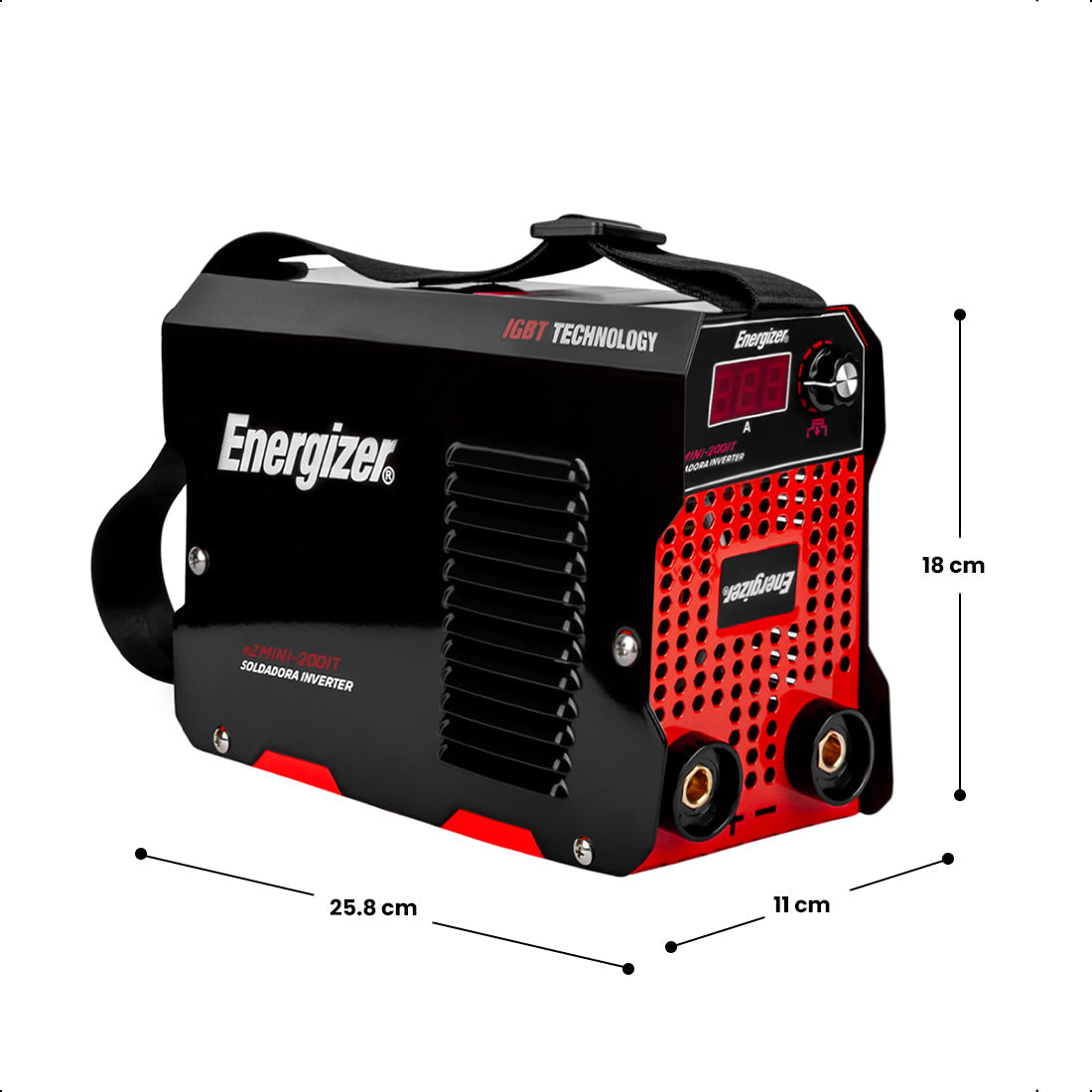 Soldadora inversora 200 A, 110 V, ENERGIZER