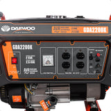 Generador portátil 2.5 kW 212CC 15L Regulador Voltaje Arr Elect 10 hrs DAEWOO