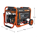Generador portátil 3.2 kW 212CC 15L Regulador Voltaje Arr Elect 10 hrs DAEWOO
