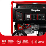 Generador portátil 5.5 kW 389CC 25L Regulador Voltaje Arr Man ENERGIZER
