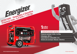Generador portátil 5.5 kW 389CC 25L Regulador Voltaje Arr Man ENERGIZER