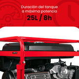 Generador portátil 6.5 kW 420CC 25L Regulador Voltaje Arr Man ENERGIZER GEZ8200EN