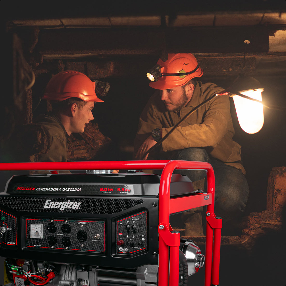 Generador portátil 6.5 kW 420CC 25L Regulador Voltaje Arr Man ENERGIZER GEZ8200EN
