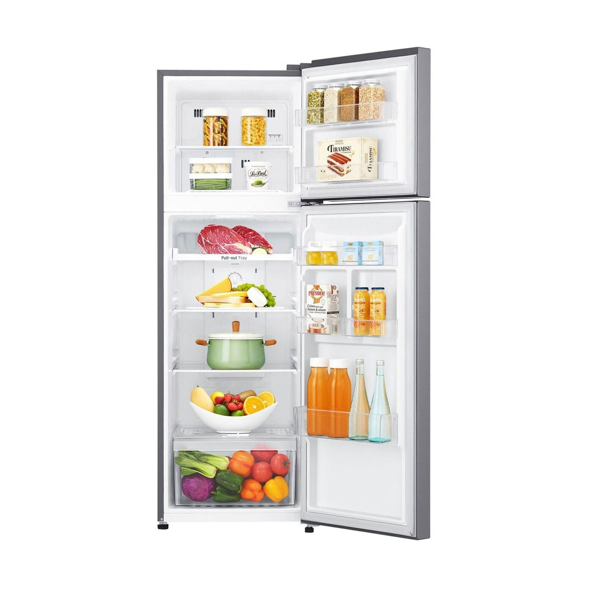 Refrigerador Smart Inverter LG 9 Pies Cúbicos Top Mount Gris GT32BP