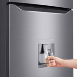 Refrigerador Smart Inverter LG 9 Pies Cúbicos Top Freezer Gris GT32WP