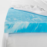 Cubrecolchón de Espuma Viscoelástica, color Azul