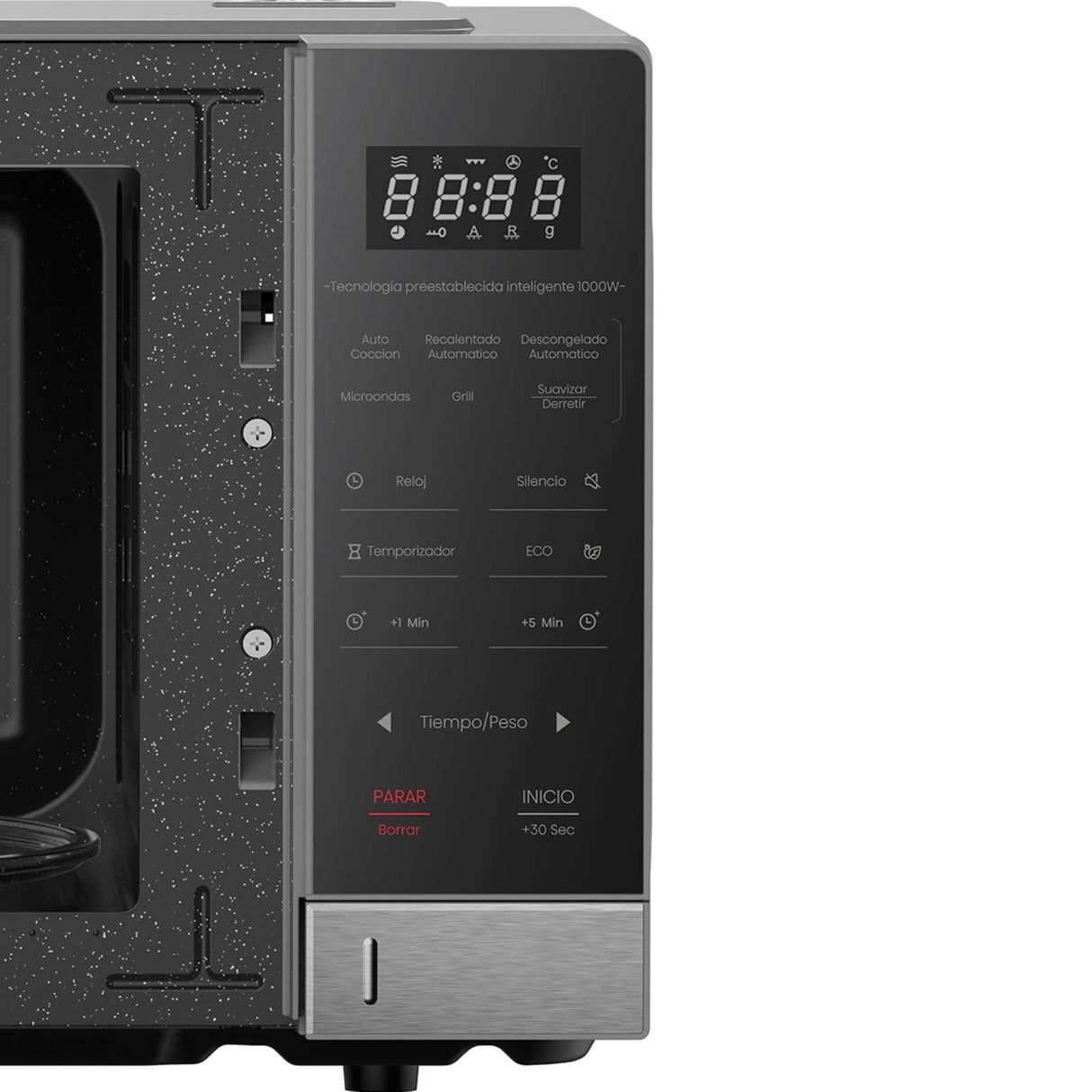 Horno de Microondas Hisense 1.1 Pies Cúbicos Gris HMMG3010SMG