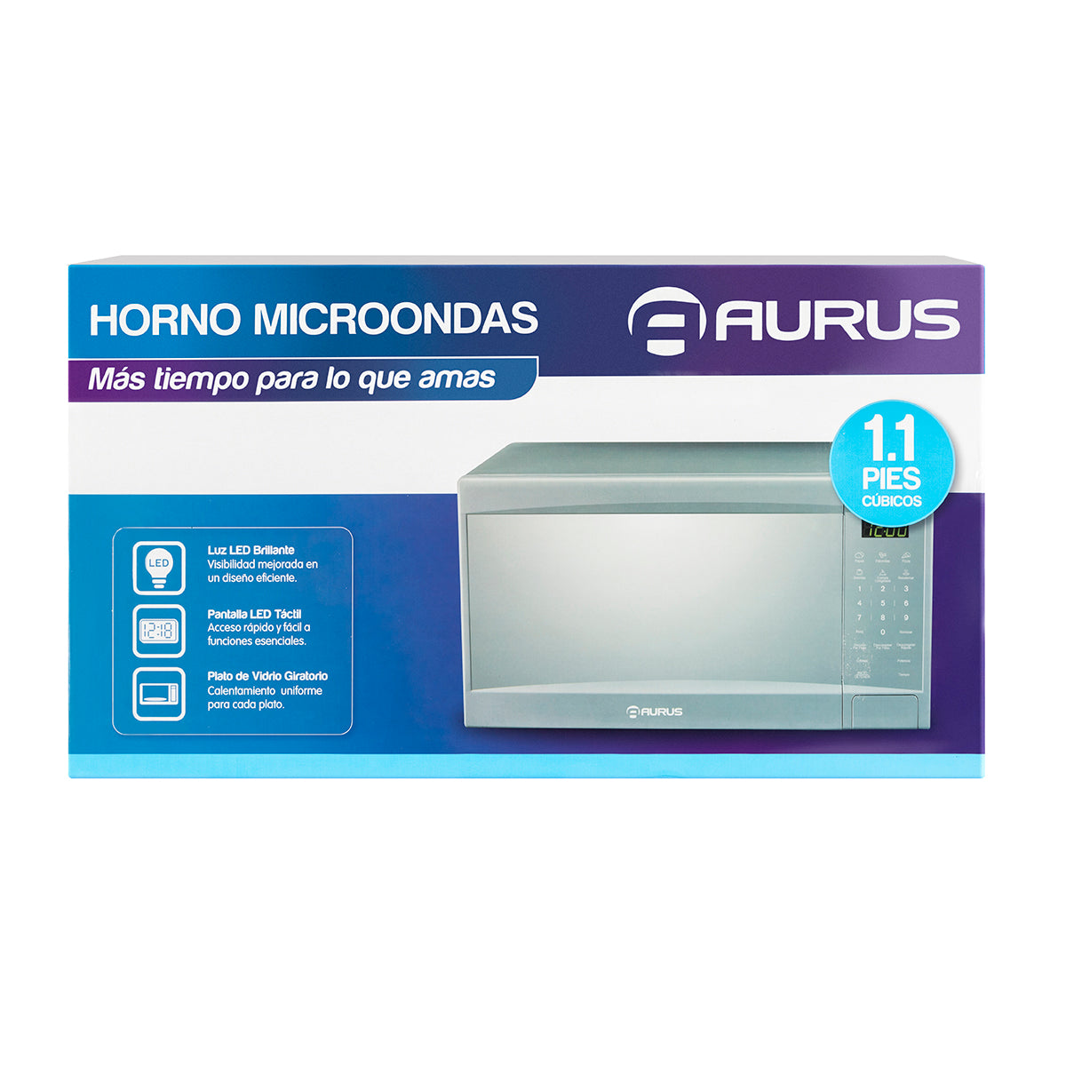 HORNO DE MICROONDAS AURUS MOD. AMP11GS 1.1 P3 SILVER**