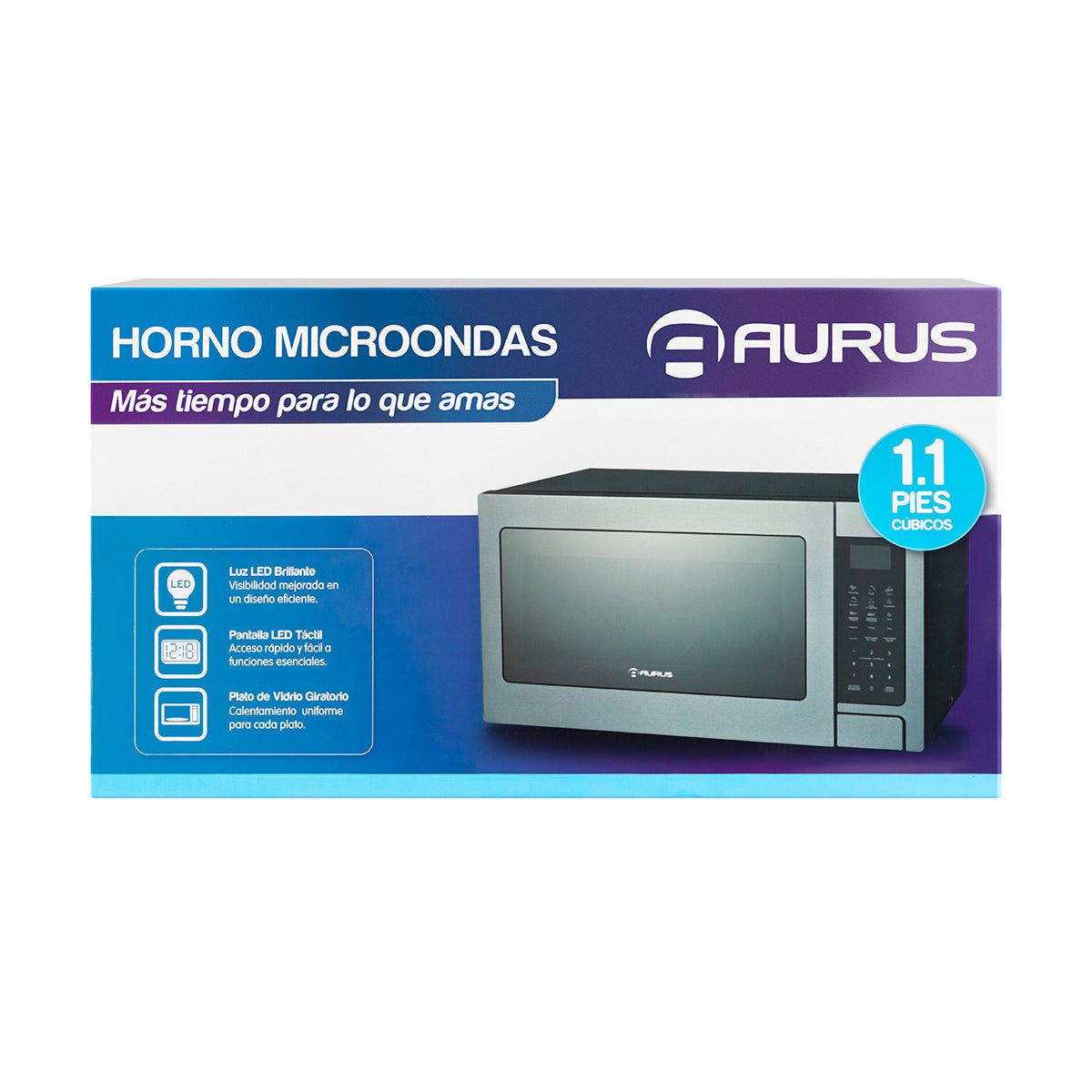 HORNO DE MICROONDAS AURUS MOD. AMP11SS 1.1P3 ACERO INOXIDABLE**