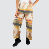 Pantalón Casual color Beige con Estampado para Dama