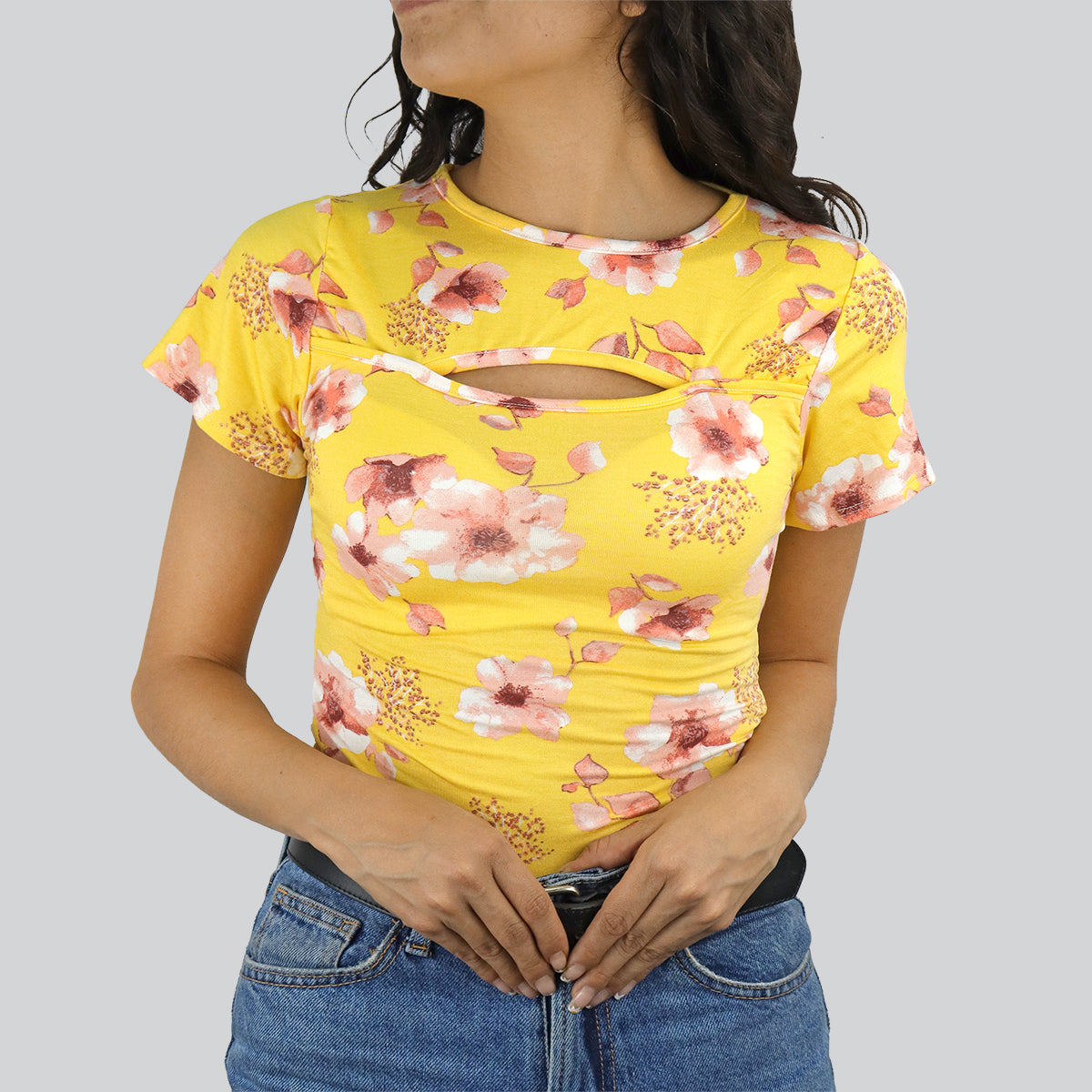 Mezclilla Blusas Amarillas Para Mujer Ropa Amarilla Outfit Con
