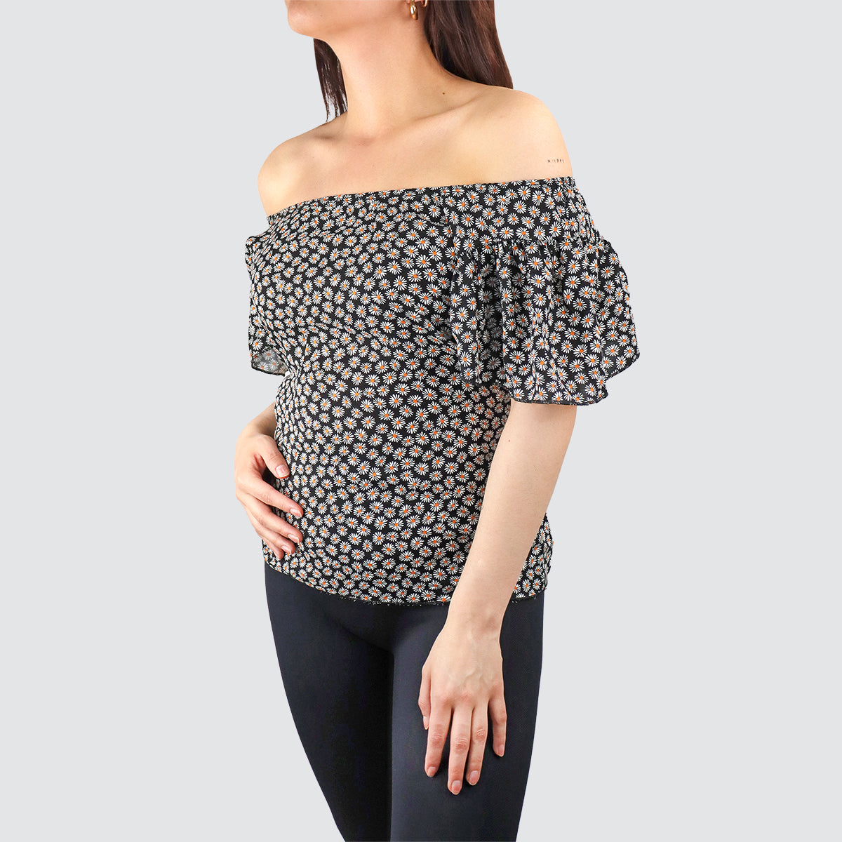 Blusa Tipo Campesina para Dama, color Negro – Waldo's