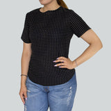 Blusa Casual para Dama con Diseño de Puntos