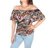 Blusa Campesina para Dama, color Negro