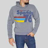 Sudadera Unisex con Capucha color Gris con Estampado de Sportdry