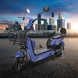 Bicicleta Eléctrica Kiwo GY001, color Azul