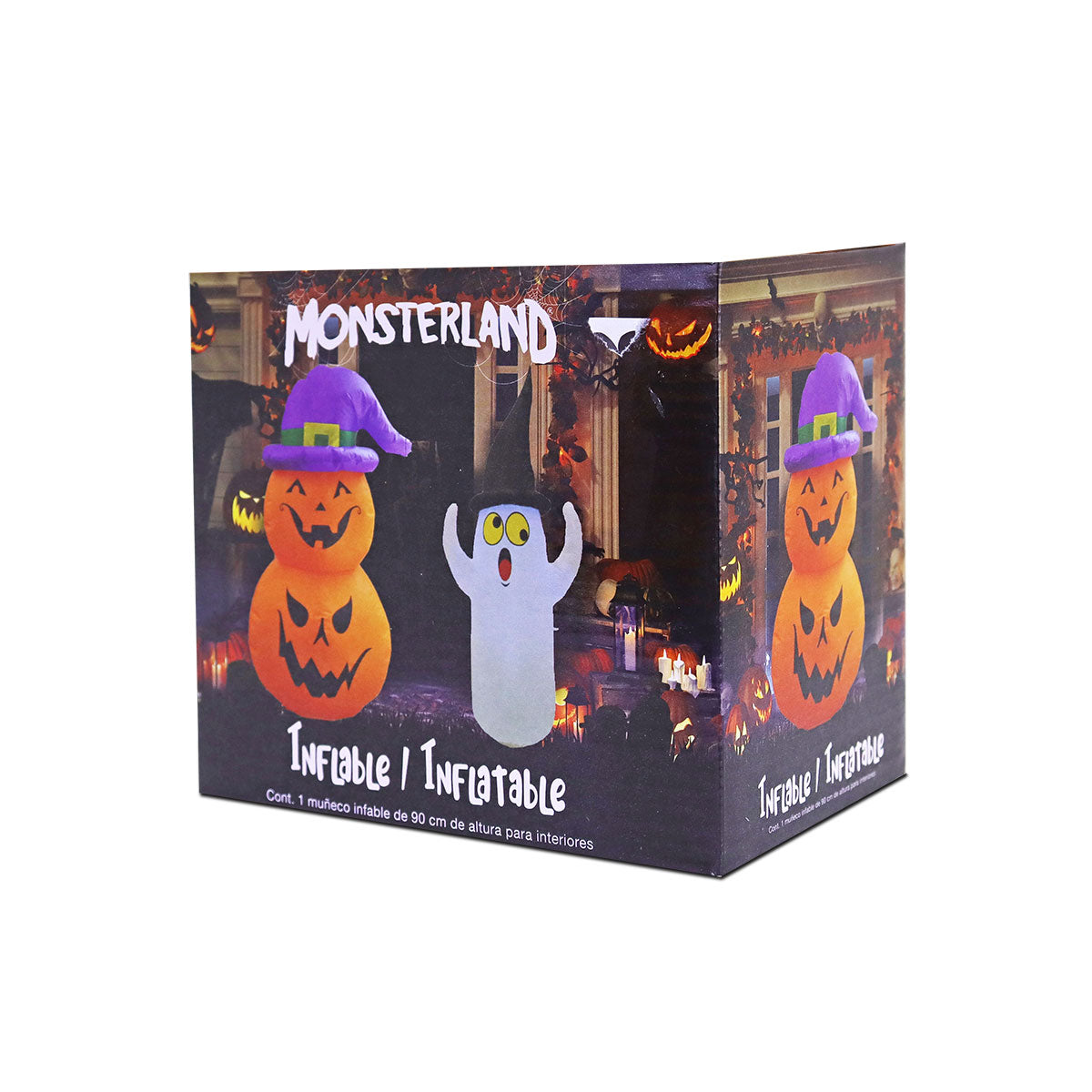 Adorable Fantasma Inflable para Decoración de Halloween.