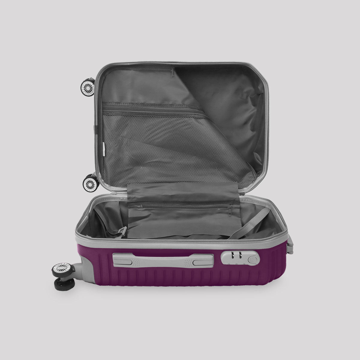 Maleta de Viaje Cóndor, color Morado 37x23x55cm