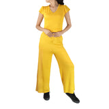 Conjunto de Blusa y Pantalón para Dama, color Amarillo