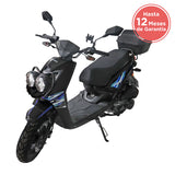 Motocicleta Kiwo KWS 150 2025 color Negro con Azul