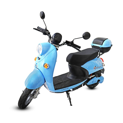 Motocicleta Eléctrica Kiwo E-Bike ZT color Azul Claro