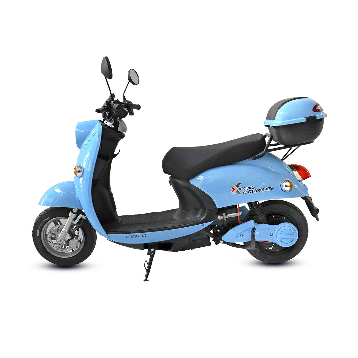 Motocicleta Eléctrica Kiwo E-Bike ZT color Azul Cielo