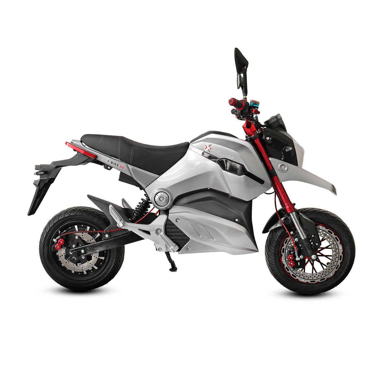 Motocicleta Eléctrica E-Bike ZQ color Plata