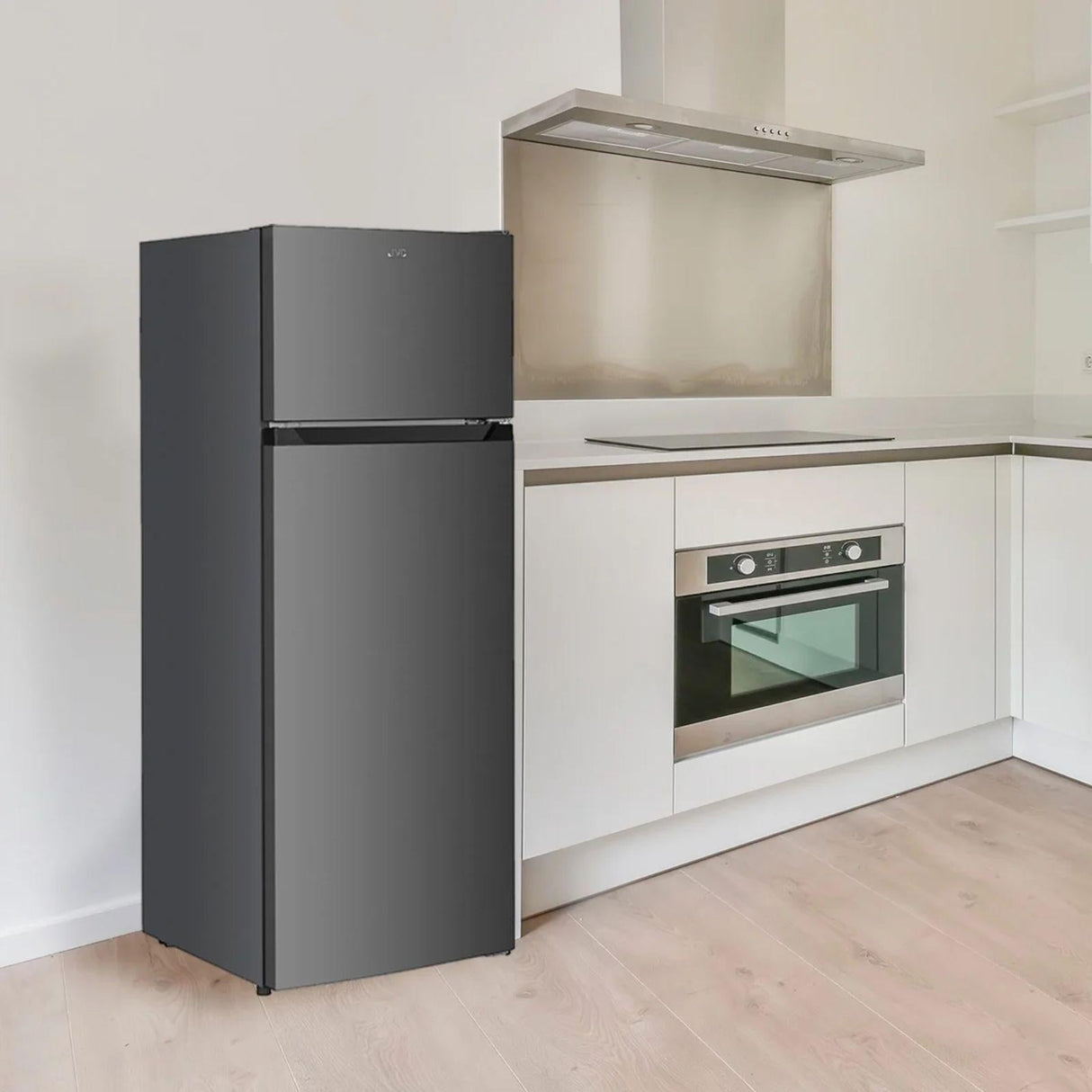 Refrigerador JVC 7.3 Pies Cúbicos Top Mount Gris JCR20673THS