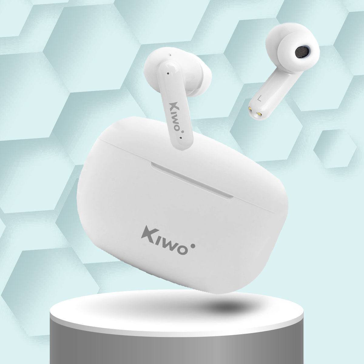 Audífonos Inalámbricos True Wireless Nai color Blanco, Kiwo