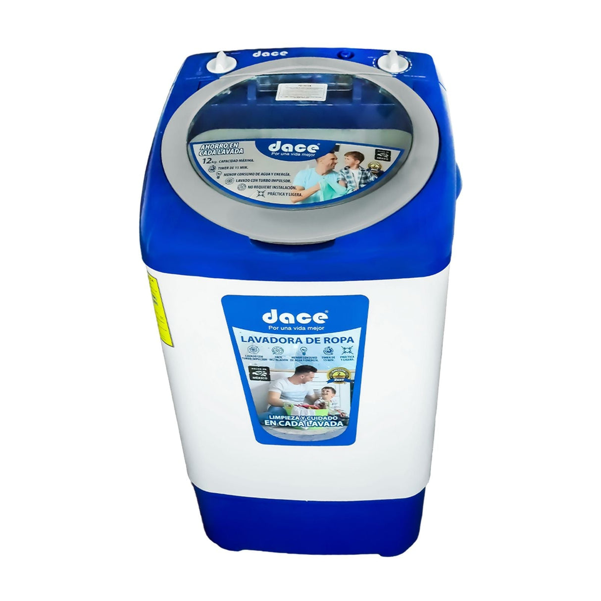 Lavadora Compacta Dace 12 Kilos Blanca LA121PPBA