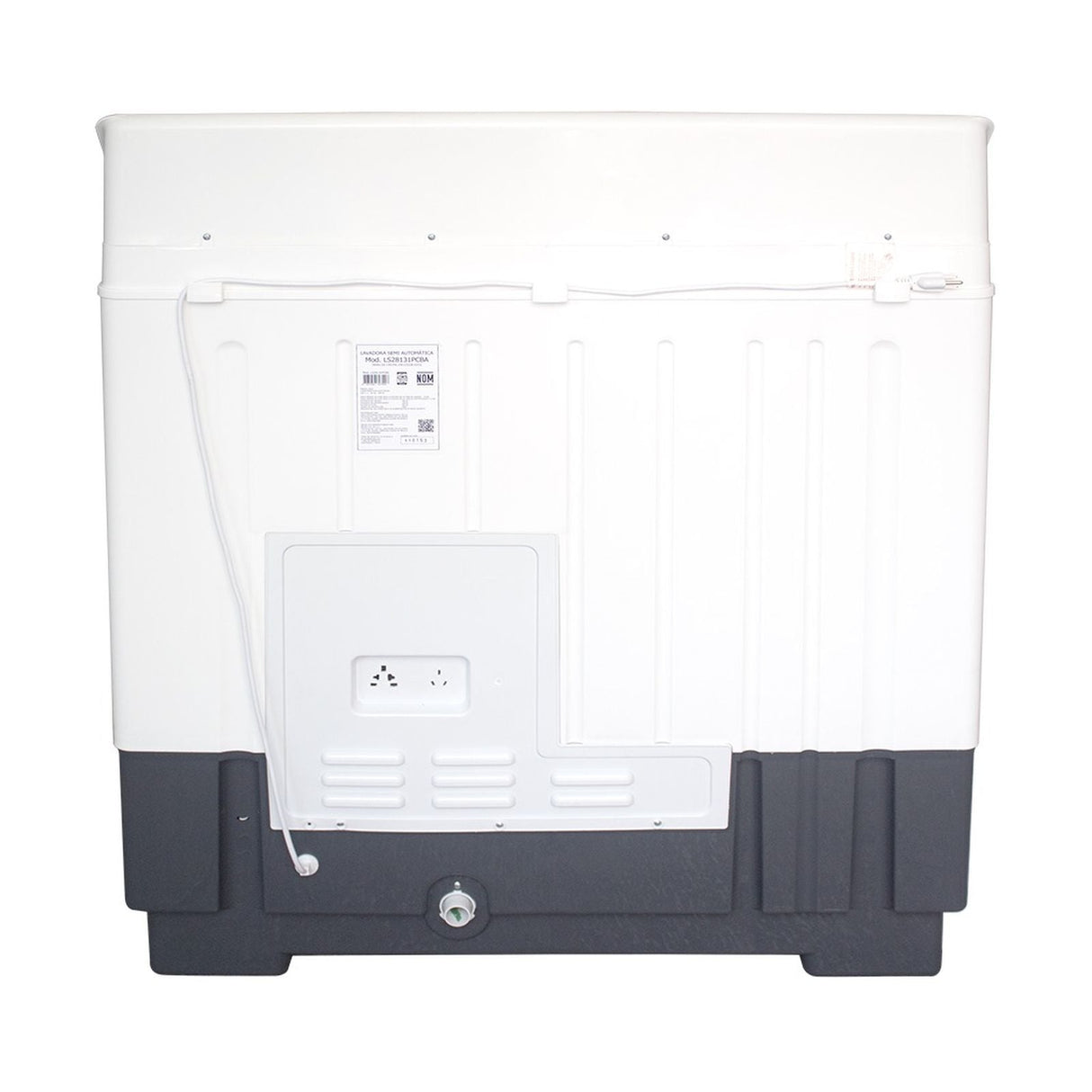 Lavadora Semiautomática Dace 28 Kilos Doble Tina Carga Superior Blanca LS28131PCBA