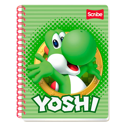 Cuaderno Profesional Scribe Mario Bros, 100 hojas Cuadro Chico