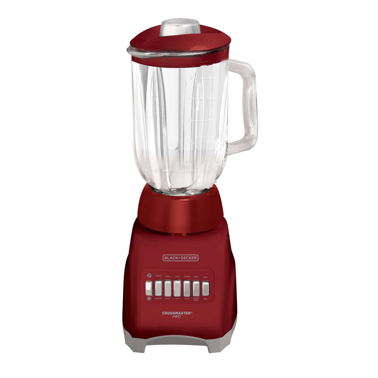 Licuadora Black+Decker Vaso de Vidrio 1.25 Litros BL1000-ROJO