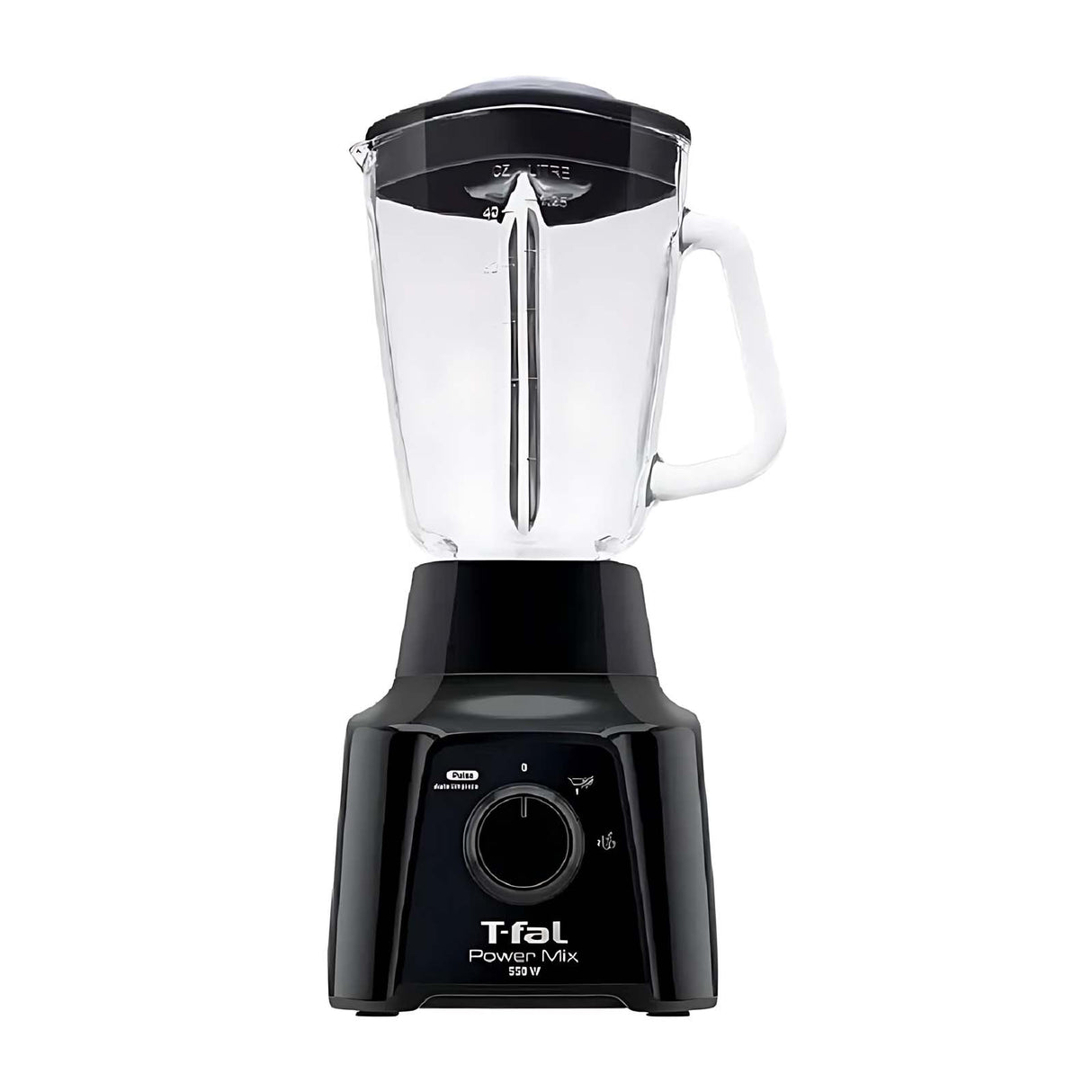 Licuadora T-fal Vaso de Vidrio 1.25 Litros Power Mix Negra LN2838MX